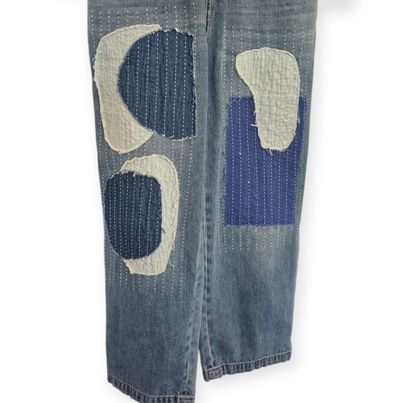 SOLD NOT AVAILABLE Free People x Sandrine Rose Patch Jumpsuit - Picture 6 of 8